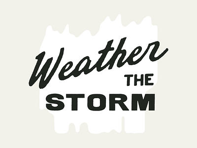 Forecast illustration lettering type typography