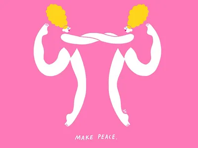 Make peace graphisme illustration illustrator love self love