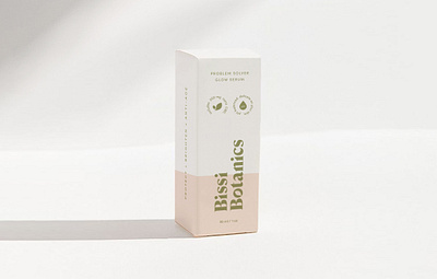 Bissi Botanics Serum Packaging Design botanical branding cbd skincare design logo logodesign packaging serum simplicity skincare typography