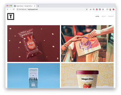 New Site Who Dis branding cannabis colorful design freelance goad icecream identity mints packaging pattern popcorn portfolio taco bell website