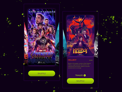 Random Movie Selector | App UI android app app deisgn app design app designer app ui app ui design app ui ux app ux design ios movie movie app ui uideisgn uiux ux