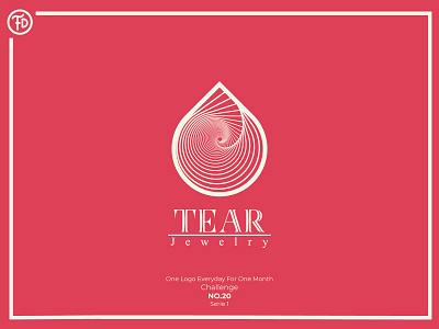 Challenge: One Logo Everyday For One Month - NO.20 challenge design fashion fashion brand geometry icon jewelry logo luxury minimal personal project tear typography vector