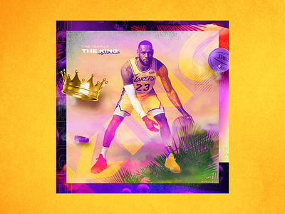 LeBron James - The King of the Revenge athlete branding basketball collage collage art illustration instagram king lakers lebron lebron james los angeles los angeles lakers nba sports branding sports design the king