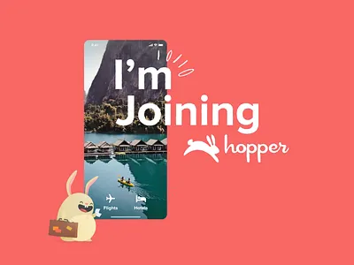 I'm joining Hopper very soon! android design ios mobile mobile app design motion design travel travel app