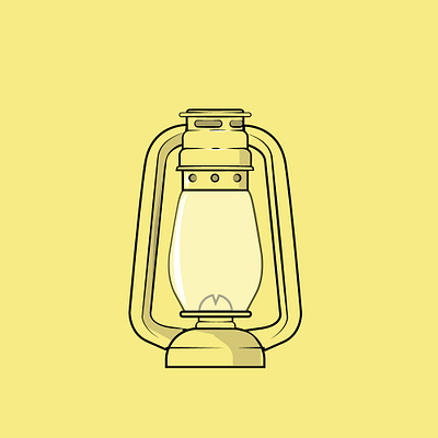 kerosene lantern benin cotonou design illustration lantern nigerian vector yellow