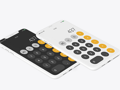 Daily UI - Day 004 - Calculator adobe apple calculator dailyui figma illustrator mobile app photoshop