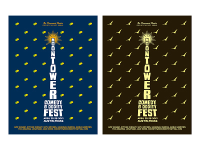 Moontower Poster 8bit austintx bats design glowinthedark illustrator cc moontower moontowercomedyfest paramounttheater posters screenprint tacos