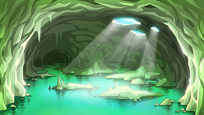 The Background for the Game background cartoon game art illustration