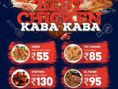 Restaurant Menu Front side branding design ecommerce restaurant restaurant branding restaurant logo