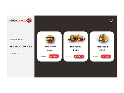 online food ordering system app branding ui ux web