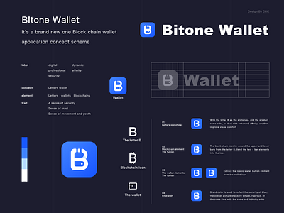 Logo practice concept draft 02 block chain financial logo