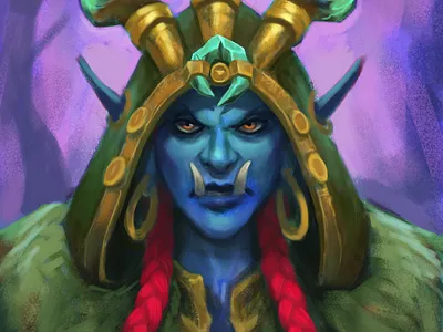 (WIP) Warcraft Troll Druid druid illustration sketch troll warcraft wow
