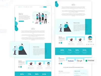 Corporate About Us UI Freebie about about us clean corporate creative eye catching freebie freebie xd graphic design illustrator professional vector