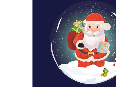 MERRY CHRİSTMAS character design christmas color design digital dribbble flat gift happy holiday illustration merrychristmas noel red santa snow snowball vector winter year