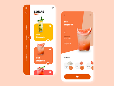 Drink app cocktail ui