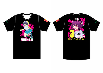 Zombieland Saga Ai Black Tee anime manga shirt shirt design zombieland saga