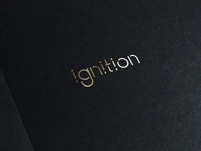 ignition company identity lettering logo logodesign logotye wordmark