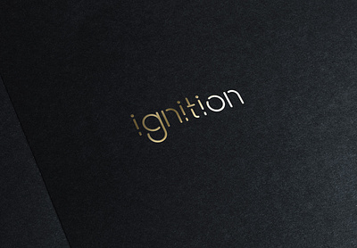 ignition company identity lettering logo logodesign logotye wordmark