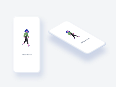 Phone Mockup (and isometric one) mockup figma illustration