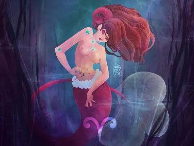 ♈ Aries aries art cartoon cartoon character concept cute ipad pro photoshop photoshop art procreate zodiac zodiac sign