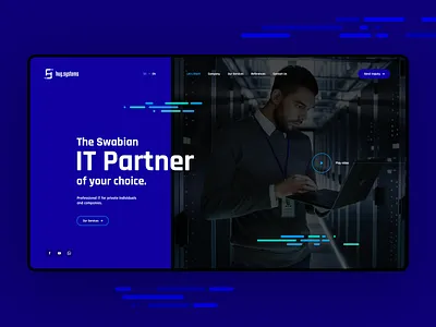 Hug.Systems app branding design hero it landingpage onepage software ui ux visiontrust web webdesign webdesigner website website design