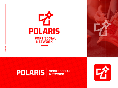 Polaris brand brand design branding branding design construction hiwow icon line logo logo design logodesign logos logotype network polar sign social square star