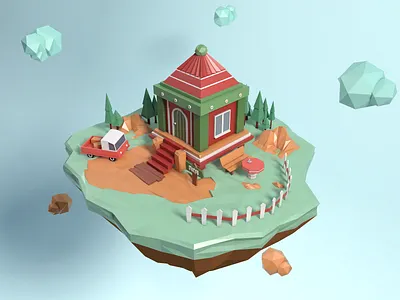 Sky Farm lowpoly