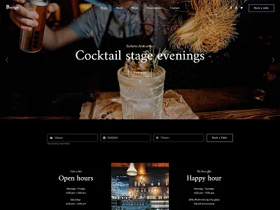 Cocktail Bar alcohol bar cocktails craft cocktails dark drinks elegant food liquor