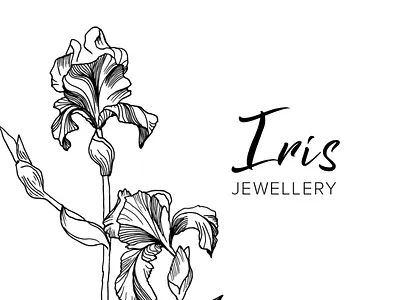 Iris Jewellery Logo branding design illustration logo ui vector