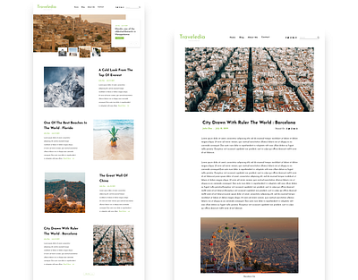 Traveledia Blog Website Design V2 adobe xd blog blog design blog post blog site blogger design travel travel and blog travel website ui ux