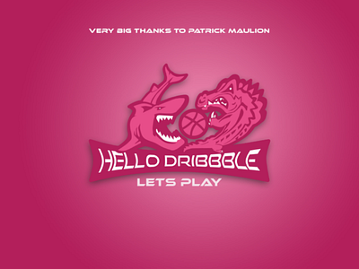 Hello Dribbble branding first shoot flat hello dribbble indonesia logo surabaya