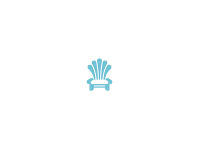 Coastal Furniture Logo chair clean coastal furniture geometric logo logo design minimal minimalist modern vintage negative space sea seashell