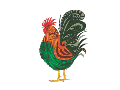 Rooster design illustration rooster vector