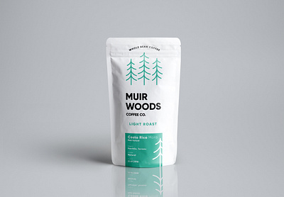 Muir Coffee Coffee Bag branding design logo sketch typography