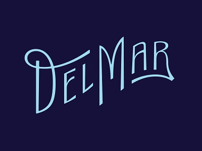 Del Mar Restaurant Branding del mar lettering ligature logo logotype mar menu menu design menu signage restaurant restaurant branding restaurant logo sea seafood type typography wave logo wordmark