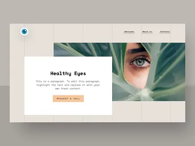 Optometry Clinic Website Interactions asymmetric clinic design eyes flat design grid health care hero banner kids minimalism ophthalmology optometry responsive template ui ui design ux ux design web design website