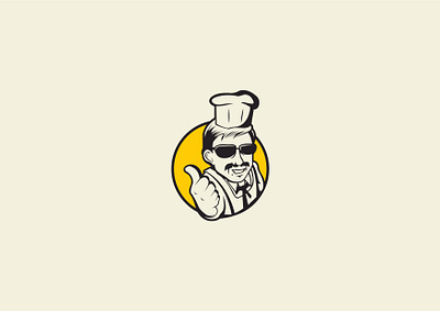 ok chef animation design icon illustration logo vector