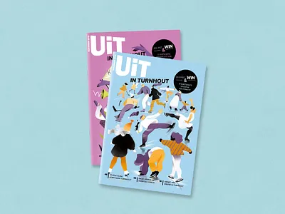 Winter in Turnhout december editorial editorial illustration graphic ice skating illustration skating texture winter