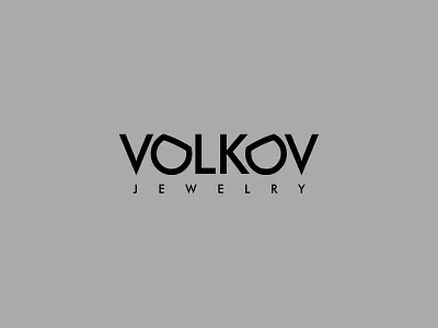 Volkov branding design identity jewelry jewelry logo logo logotype typography vector volkov