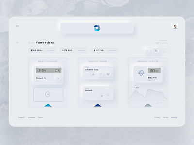 Neuomorphism dashboard skeumorphismconceptdashboard