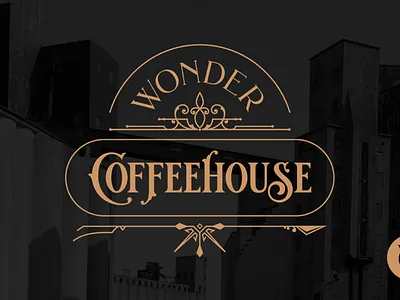 Wonder Coffeehouse Branding 1930 brand buffalo cafe city coffee grain silo identity lockup logo ny waffles wonder