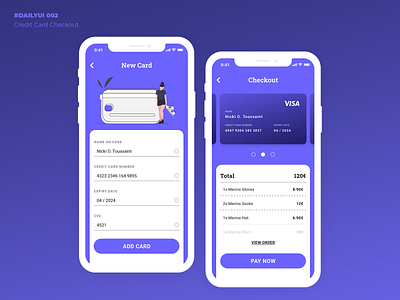 #DailyUI - 002 - Credit Card Checkout credit card checkout daily 100 challenge dailyui dailyui 002 payment ui ui design ux