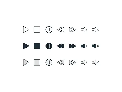 Daily UI // Day 055 // Icon Set branding design icon set illustration minimal typography ui ux vector