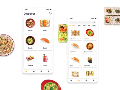 Kagayaku Tochi UI/UX rolls sushi ui uiux ux