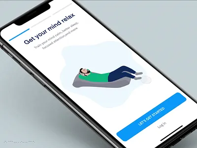 Meditation Plan better sleep calm focus guide meditating mindfulness mobile app relax ui uidesign ux