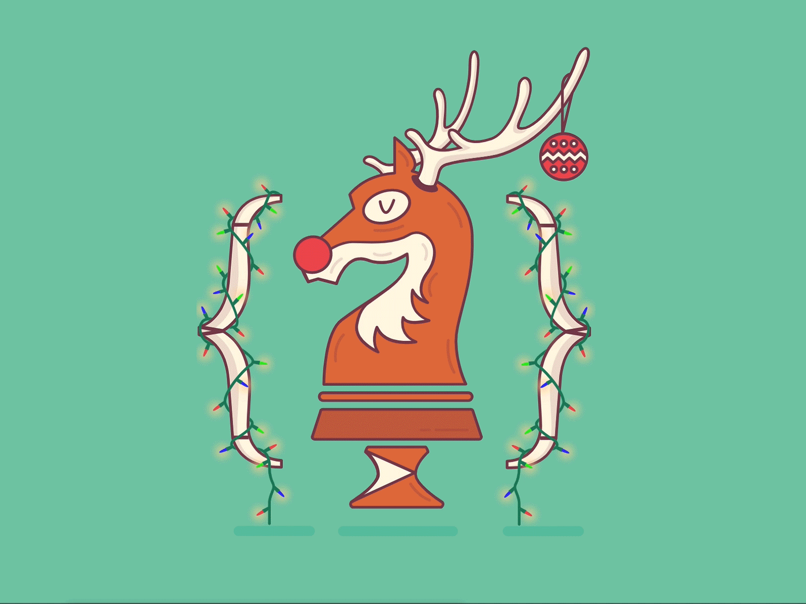 Animated RIMdev Christmas logo animation christmas css css animation illustraion svg userinterface