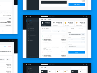 Gigzi - Wallet analysis app application arounda blockchain business concept crypto currency design gigzi interface notification sketch strategy ui ux wallet web