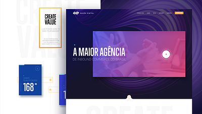 Nação Digital agency website interface maringa ui web webdesign website