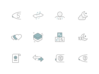 Mattress Icons abstract flat icons pack iconset mattress modern simple svg