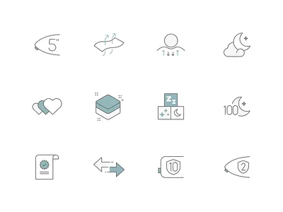 Mattress Icons abstract flat icons pack iconset mattress modern simple svg